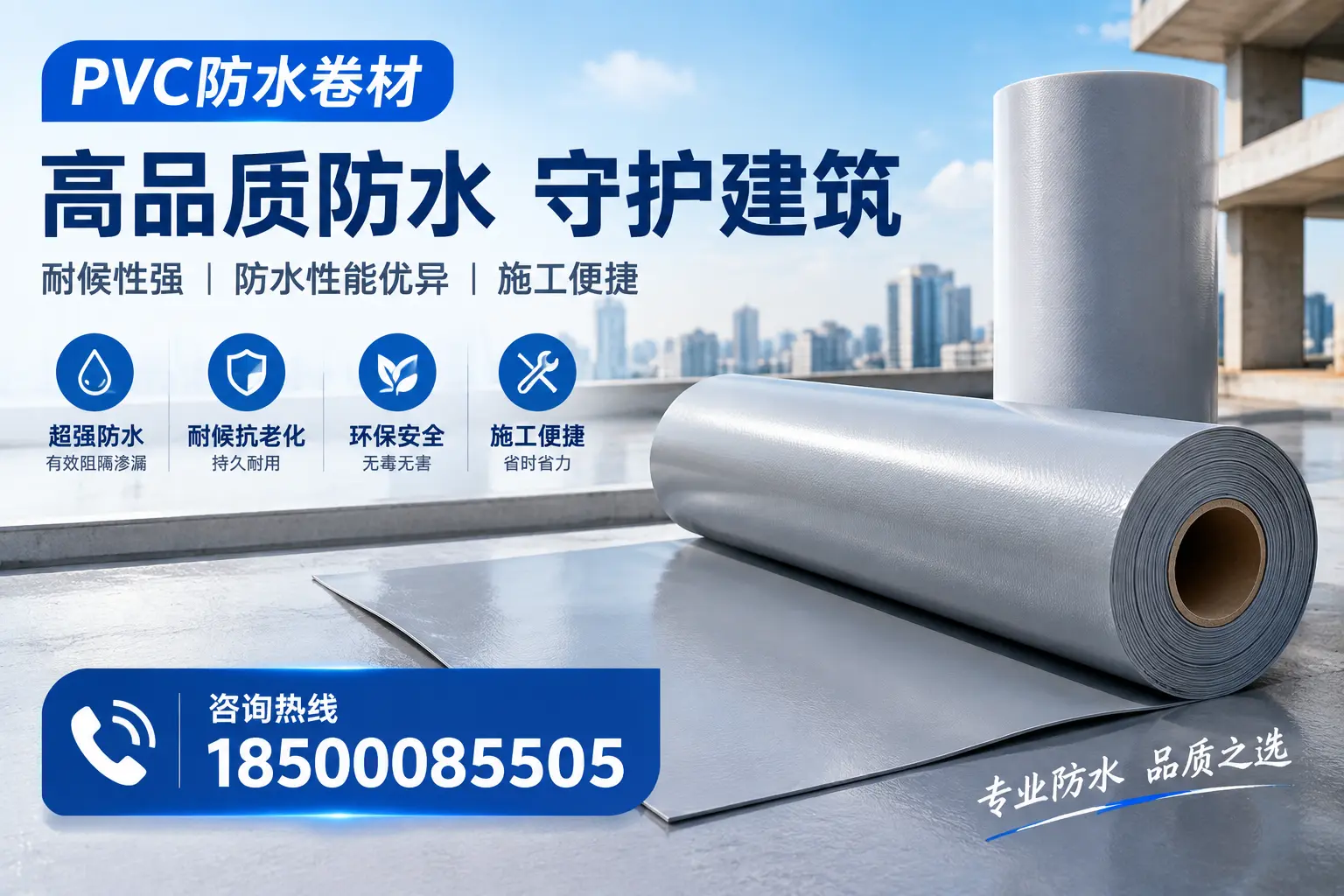 PVC防水卷材的防水效果评测，适合丽江的科学依据
